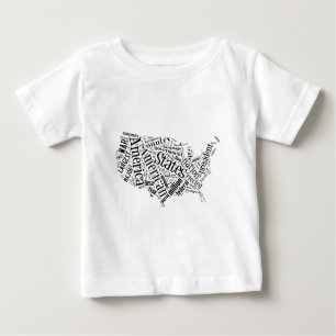 T-shirt Pour Bébé Les Etats-Unis d'Amérique dans Tagxedo