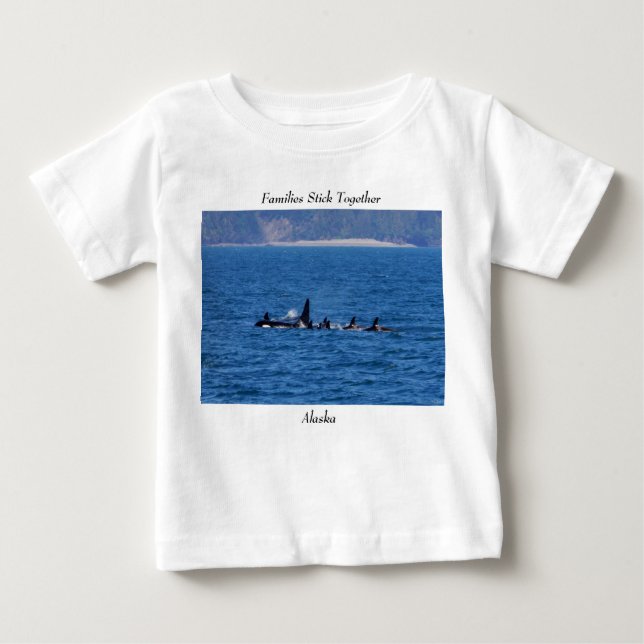 T-shirt Pour Bébé Les familles s'assoient (Devant)