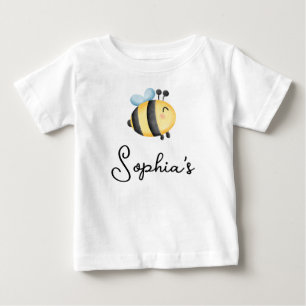 T-shirt Pour Bébé Les filles mignonnes un été premier jour de l'abei