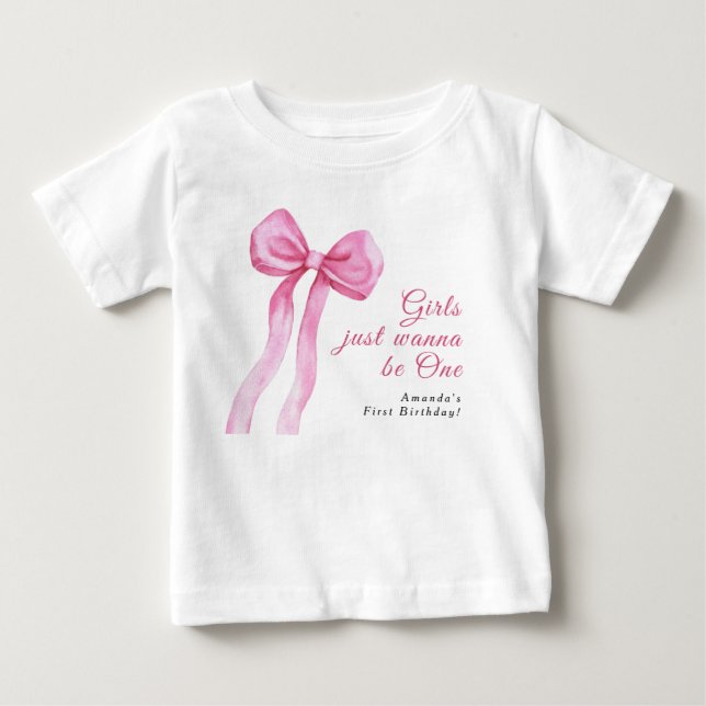 T-shirt Pour Bébé Les filles veulent juste être une fête d'anniversa (Devant)