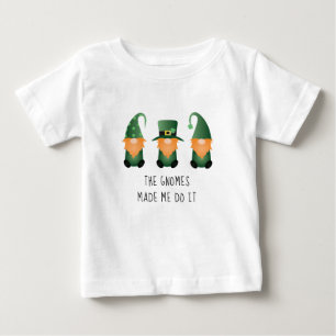 T-shirt Pour Bébé Les Gnomes M'Ont Fait Faire Ça Drôle De Dire :