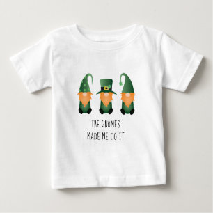 T-shirt Pour Bébé Les Gnomes M'Ont Fait Faire Ça Drôle En Disant :