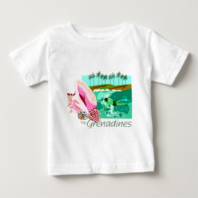 T-shirt Pour Bébé Les Grenadines (Devant)