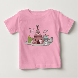 T-shirt Pour Bébé Les Indiens tribaux de Woodland Américains Motif s