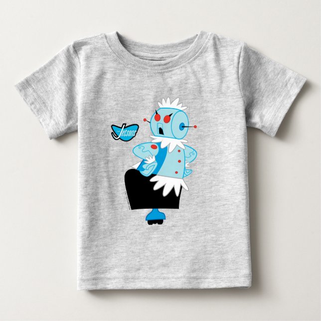 T-shirt Pour Bébé Les Jestons | Rosie le robot (Devant)