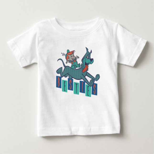 T-shirt Pour Bébé Les Jetsons | Elroy & Astro Besties (Devant)