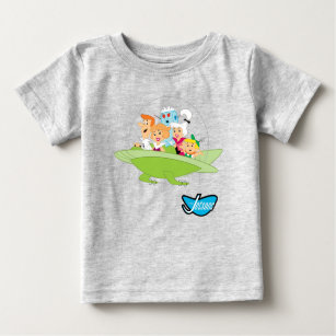 T-shirt Pour Bébé Les Jetsons   La Voiture Volante Familiale
