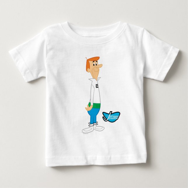 T-shirt Pour Bébé Les Jetsons | Rencontrez George Jetson (Devant)