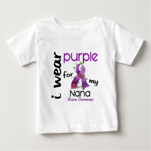 T-shirt Pour Bébé Les lupus I PORTENT le POURPRE POUR MA NANA 43