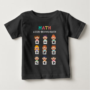 T-shirt Pour Bébé Les maths vous gardent en équilibre