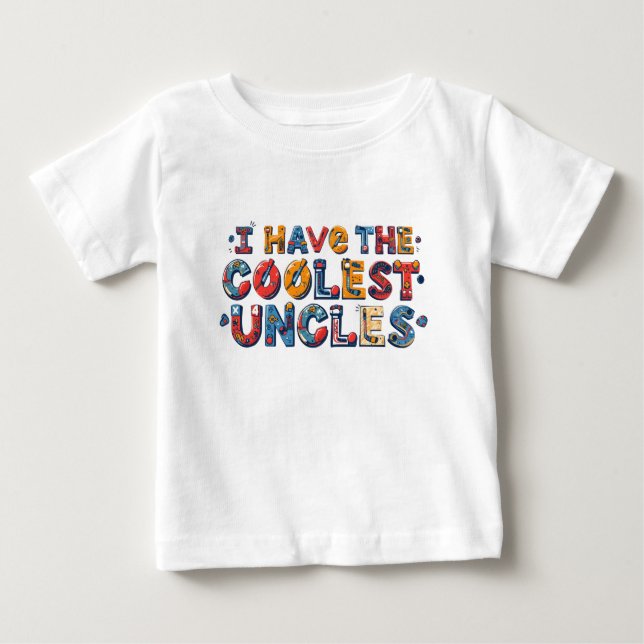 T-shirt Pour Bébé Les oncles cool qui jouent la chemise pour bébé de (Devant)