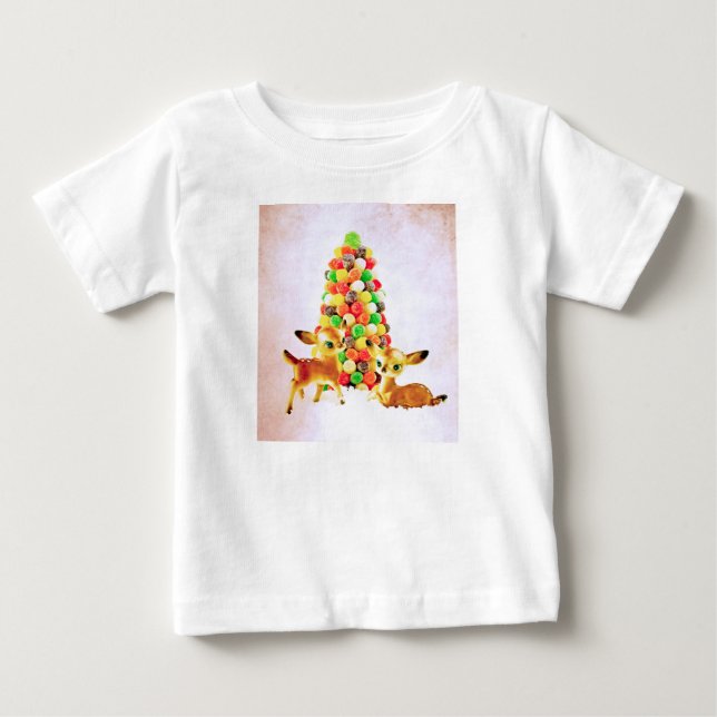 T-shirt Pour Bébé Les pains vintages par Gumdrop Christmas Tree (Devant)
