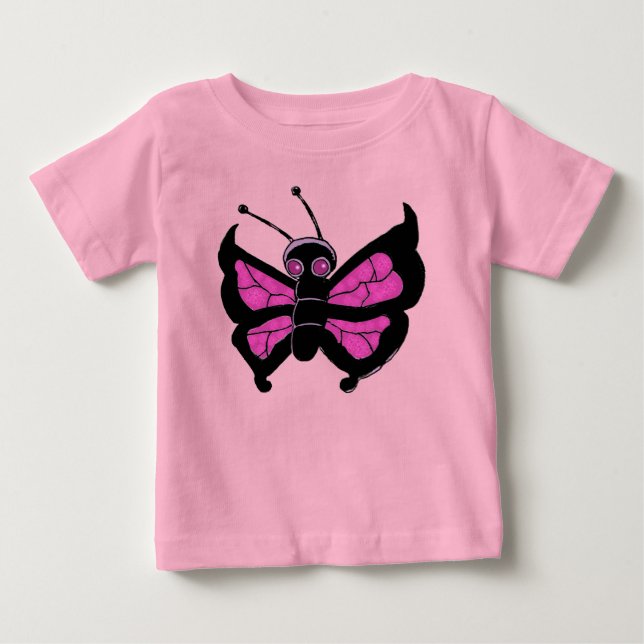 T-shirt Pour Bébé Les papillons (Devant)