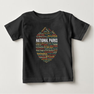 T-shirt Pour Bébé Les parcs nationaux