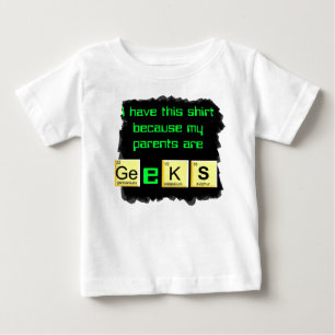 T-shirt Pour Bébé les parents sont chemise de bébé de geeks