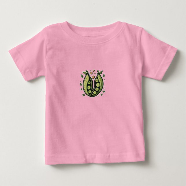 T-shirt Pour Bébé Les pois dans les pois (Devant)
