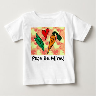 T-shirt Pour Bébé Les pois soient mon bébé de Valentine