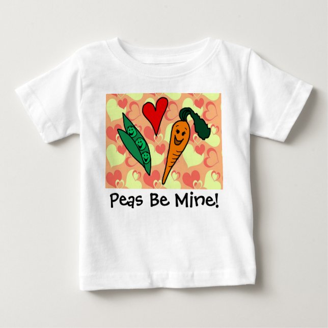 T-shirt Pour Bébé Les pois soient mon bébé de Valentine (Devant)