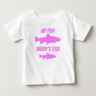 T-shirt Pour Bébé Les poissons de mon papa de poissons