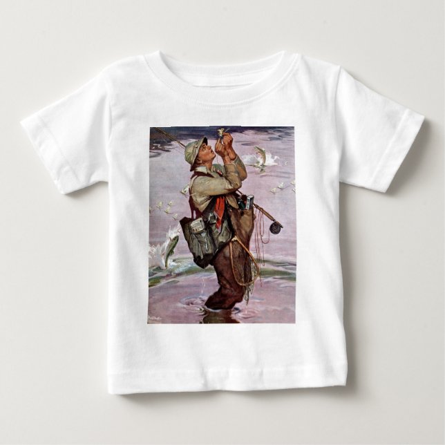 T-shirt Pour Bébé Les poissons sautent (Devant)