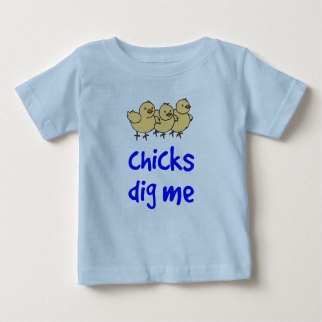 T-shirt Pour Bébé Les pousses me creusent (Devant)