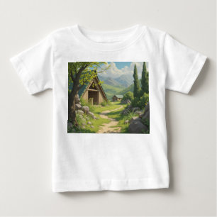 T-shirt Pour Bébé Les rêves des Cabines forestiers : de petites aven