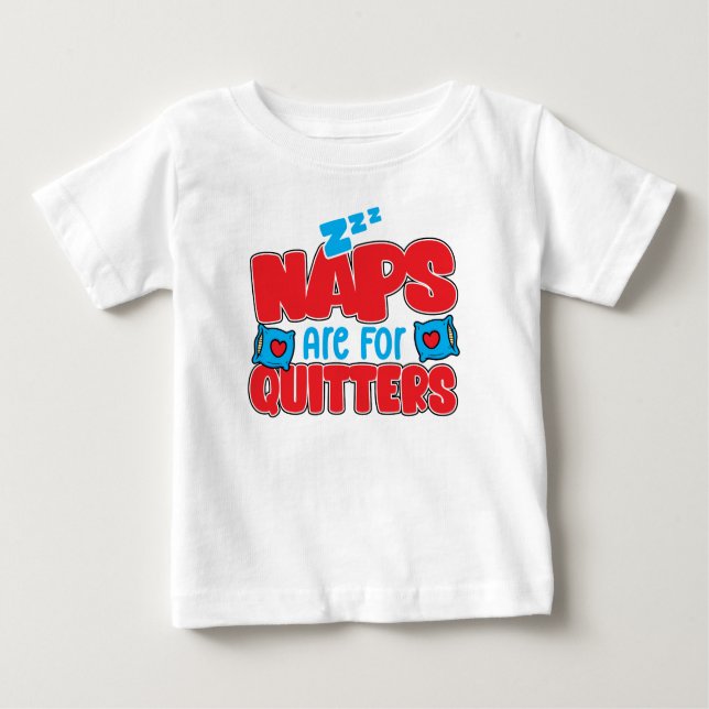 T-shirt Pour Bébé Les Sièges Sont Pour Les Quitters Sleepy Kids Funn (Devant)