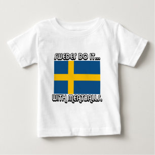 T-shirt Pour Bébé Les Suédois Le Font... Avec Boulettes de viande