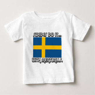 T-shirt Pour Bébé Les Suédois le font... avec des boulettes de viand
