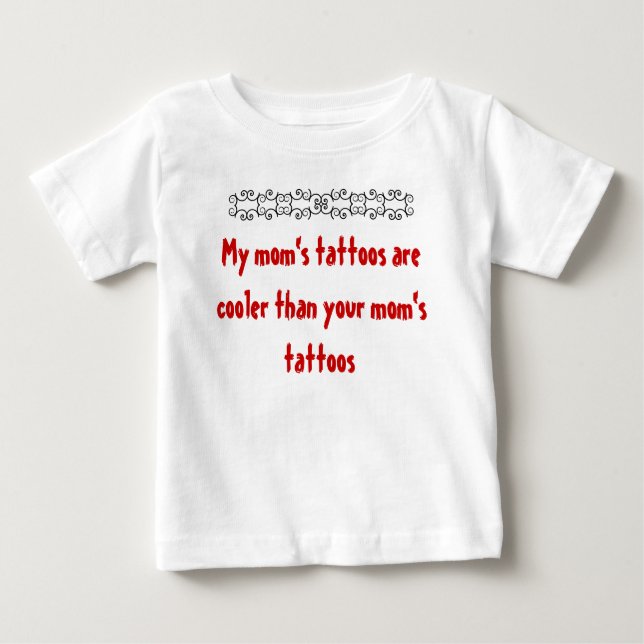 T-shirt Pour Bébé Les tatouages de ma mère (Devant)