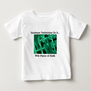 T-shirt Pour Bébé Les techniciens de matériel informatique le font..