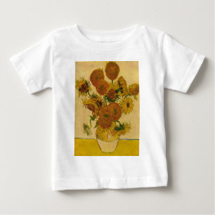 T-shirt Pour Bébé Les tournesols de Vincent van Gogh, 1878