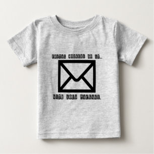 T-shirt Pour Bébé Les travailleurs du courrier le font... avec votre
