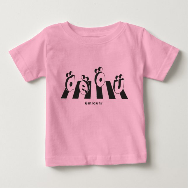 T-shirt Pour Bébé « Les Umlauts™ qui traversent » (Devant)