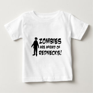 T-shirt Pour Bébé Les zombies ont peur des Rednecks