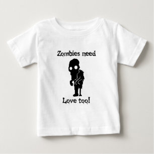 T-shirt Pour Bébé Les zombis ont besoin d'amour aussi