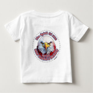 T-shirt Pour Bébé L'Esprit de 1776, 2026 l'Aigle Rouge d'Amérique