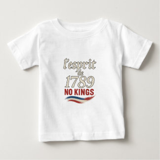 T-shirt Pour Bébé l'esprit de 1789 No Kings