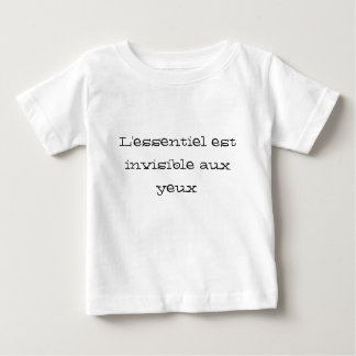 T-shirt Pour Bébé L'essentiel invisible aux yeux