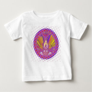 T-shirt Pour Bébé Lettre A, logo coloré design du texte