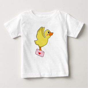 T-SHIRT POUR BÉBÉ LETTRE PORTEFEUILLE DE CANARD