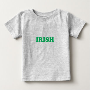 T-shirt Pour Bébé Lettres vertes de la Saint Patrick's Day