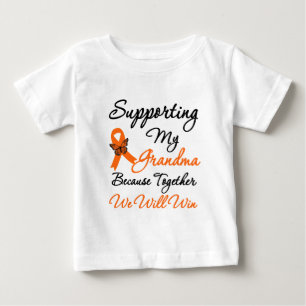 T-shirt Pour Bébé Leucémie soutenant ma grand-maman