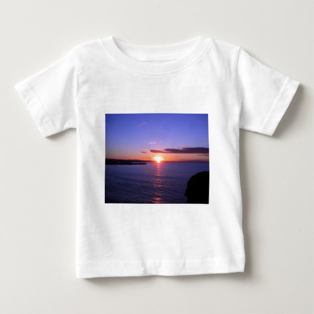 T-shirt Pour Bébé Lever de soleil de matin (Devant)