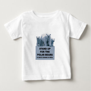 T-shirt Pour Bébé Levez-vous pour les ours polaires