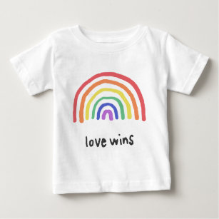 T-shirt Pour Bébé LGBTQA+ PRIDE [L'amour gagne]