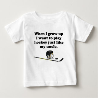 T-shirt Pour Bébé L'hockey de jeu aiment mon oncle