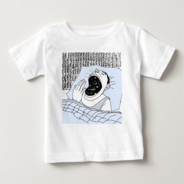 T-SHIRT POUR BÉBÉ L'HOMME ET LE COSMOS (Devant)