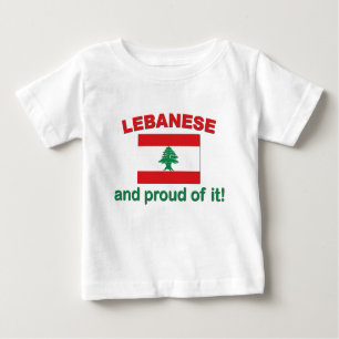 T-shirt Pour Bébé Libanais fier