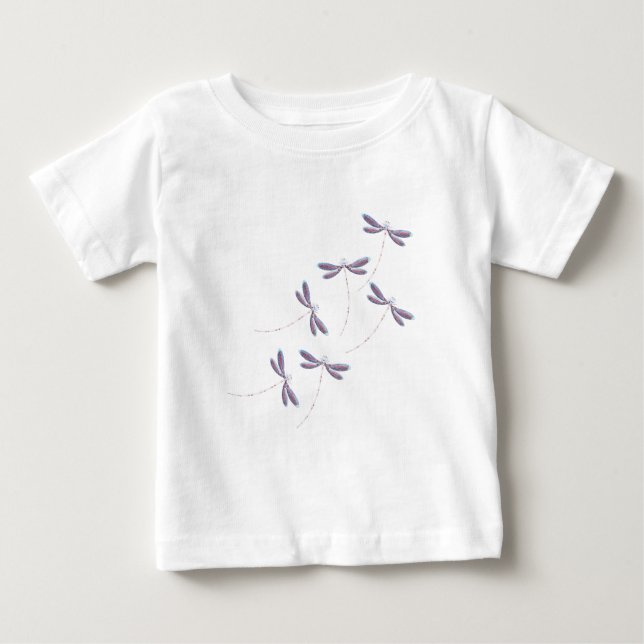 T-shirt Pour Bébé Libellules en vol (Devant)